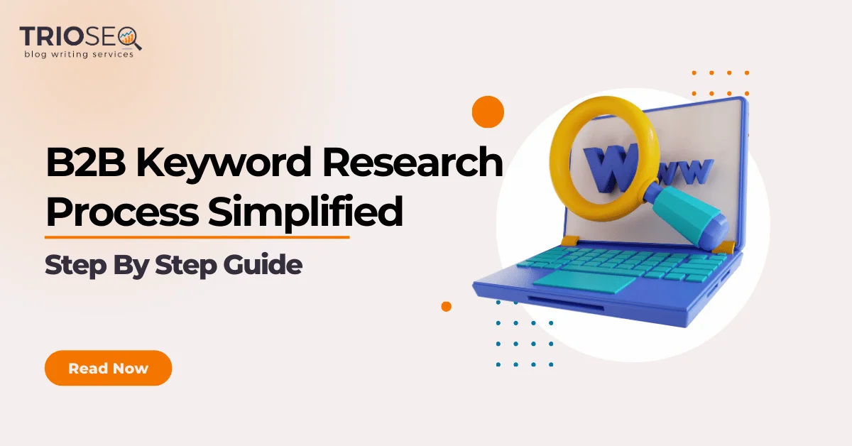 Featured Image - B2B Keyword Research Process Simplified - Step By Step Guide