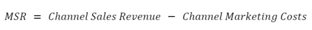 Marketing Sourced Revenue (MSR) Formula
