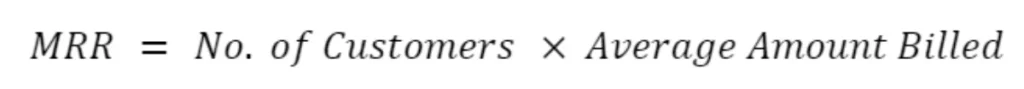 Monthly Recurring Revenue Formula
